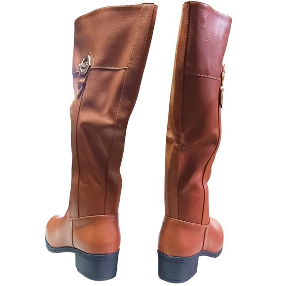NWOT NAUTICA WOMEN COGNAC KNEE HIGH BOOTS SIZE 7 - Picture 4 of 10